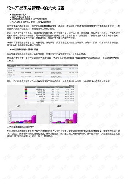教育软件开发中的六大报表 构建高效研发管理闭环